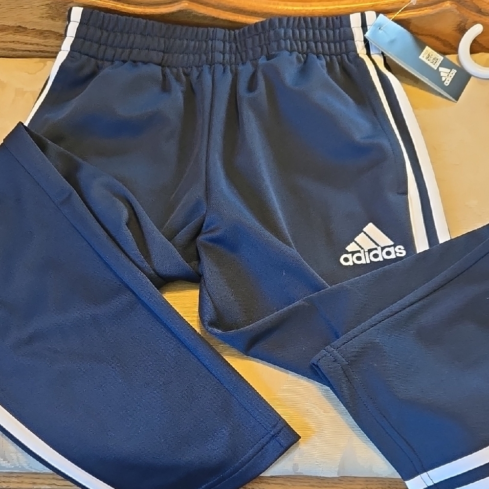 NWT Adidas Kids Navy Blue Track Pants